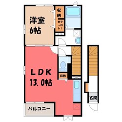 サンフィリア栄 Cの物件間取画像